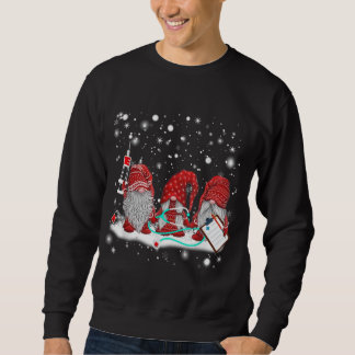 Moletom Enfermeira Encantada Enfermeira Gnomos Papai noel 