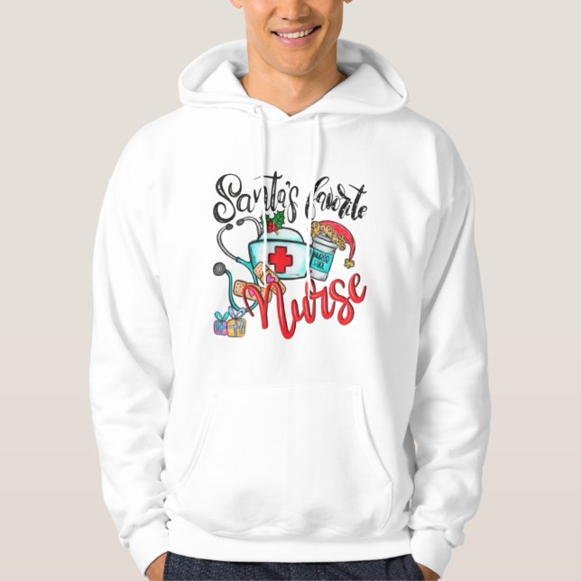Moletom enfermeira favorita santas 1 (Frente)