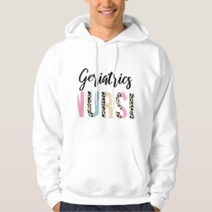 Moletom Enfermeira Geriatria Design Leopardo Cute - Presen