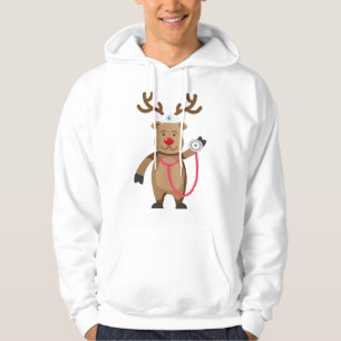 Moletom ENFERMEIRA REINDEER Engraçada Engraçada Enfermeira