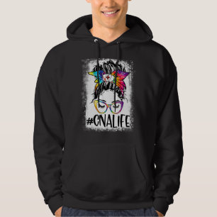 Moletom Enfermeira Vida Sangrenta Tie Dye Mensy Bun Nurse