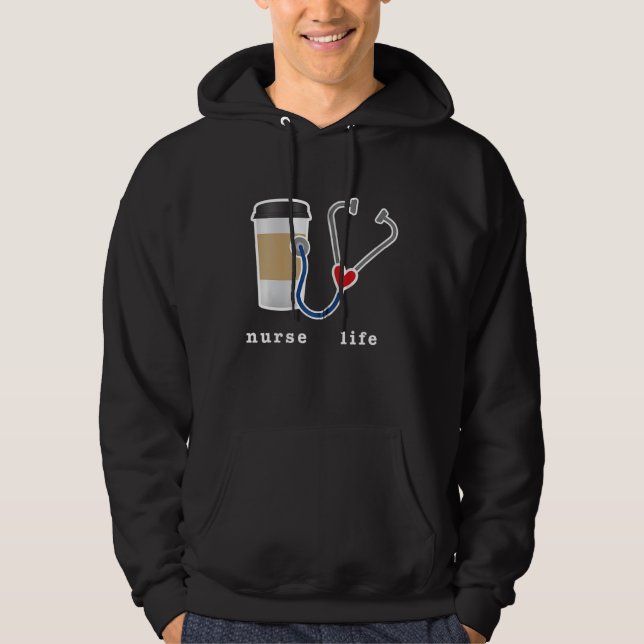 Moletom Enfermeiro Presente Café Estipula Estetoscópio Grá (Frente)