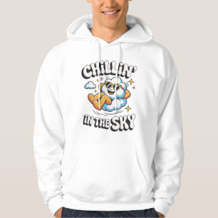 Moletom Enfileirando no Design da Nuvem Retroativa do Céu