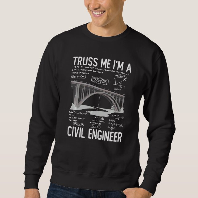 Moletom Engenharia de Construção Treliça Eu Sou um Engenhe (Frente)