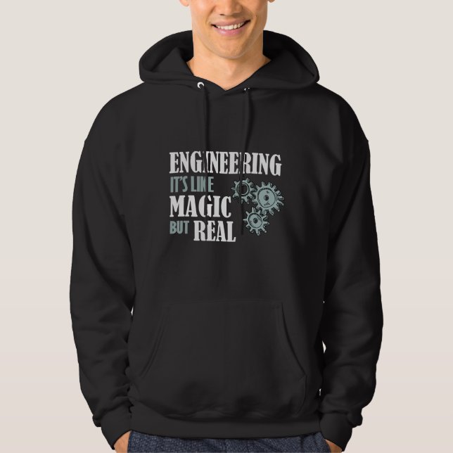 Moletom Engenharia - É como Magia, mas Real (Frente)