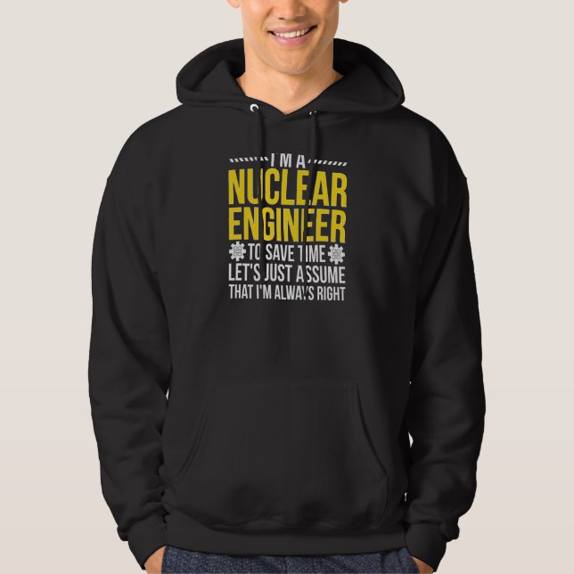 Moletom Engenharia Nuclear Engenheiro Sempre Certa (Frente)