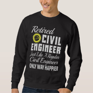 Moletom Engenheiro Civil de Engenharia Civil Aposentado