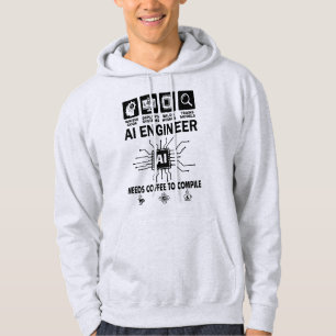 Moletom Engenheiro de IA Engraçado Programador Desenvolved