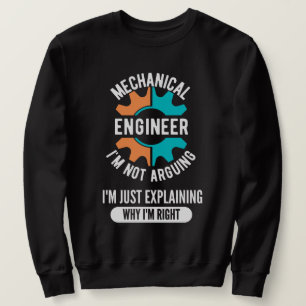Moletom Engenheiro Mecânico Engraçado, Engenharia Mecânica