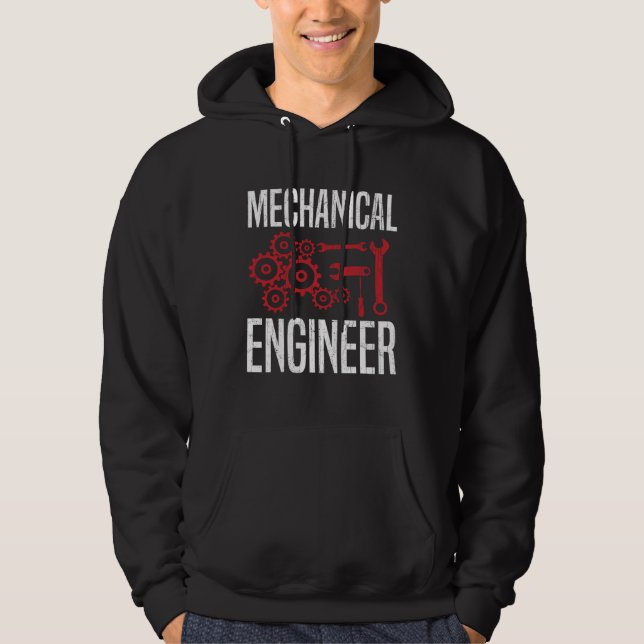 Moletom Engenheiro Mecânico para Estudante de Engenharia E (Frente)