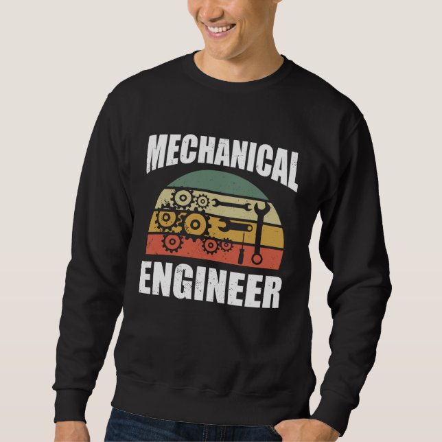 Moletom Engenheiro Mecânico para Estudante de Engenharia E (Frente)