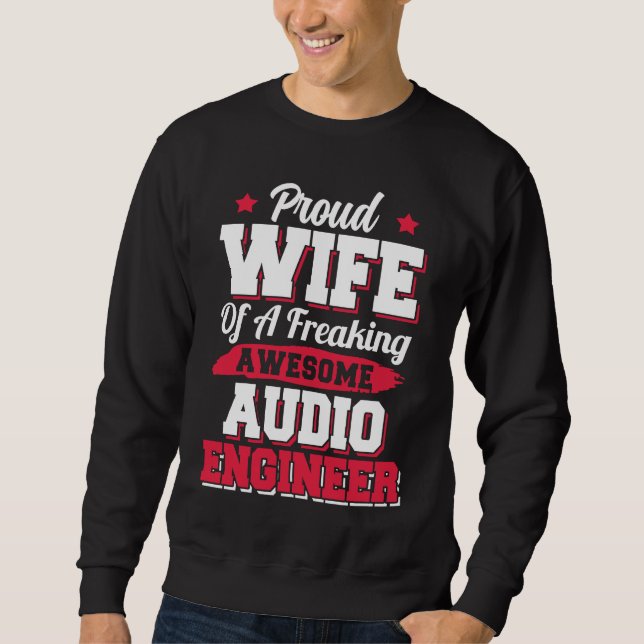 Moletom Engineering Sound Technology Audio Engineer Wife (Frente)