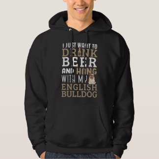 Moletom English Bulldog Dad T Funny British Dog Lover Beer