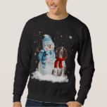 Moletom English Springer Spaniel Christmas Snowman Christm<br><div class="desc">Inglês Springer Spaniel Natal Snowman Pajama</div>