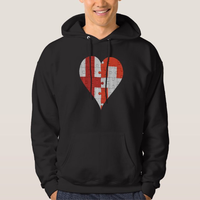 Moletom English Swiss Flag Heart (Frente)