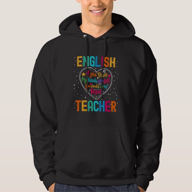 Moletom English Teacher Appreciation Week Back to School H (Frente)