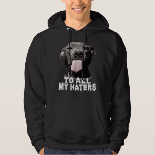 Moletom Engraçada Pitbull Para Todos Os Meus Odiadores Cac