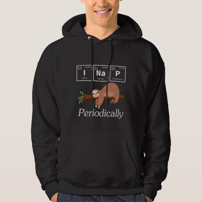 Moletom Engraçada Science Pun Chemistry Sloth Nap Lover (Frente)