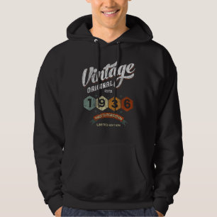 Moletom Engraçado 1936 Vintage, 89 anos, presente de anive