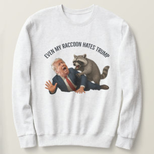 Moletom Engraçado Até Meu Guaxinim Ama Trump 2025 Anti-Tru