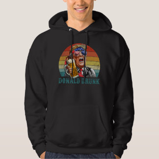 Moletom Engraçado Bebado Donald Shirt, USA Gift, 4 De Julh