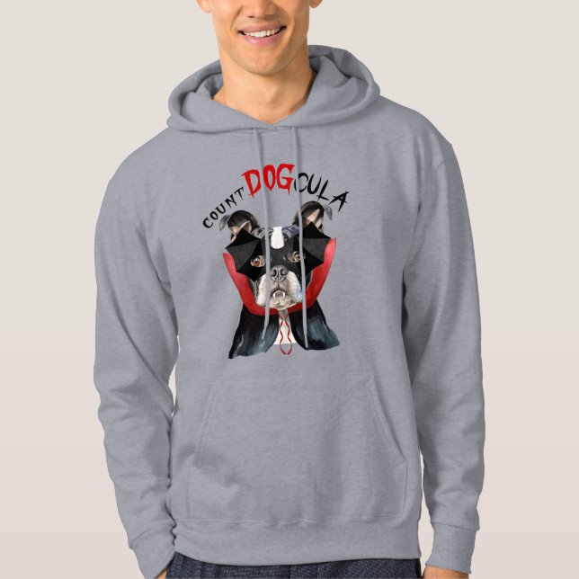 Moletom Engraçado Boston Terrier Dog Vampire Halloween Cos (Frente)
