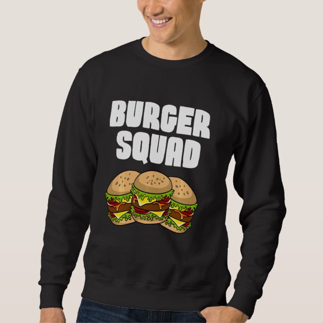 Moletom Engraçado Burger Para Homens Mulheres Hamburger Ch (Frente)