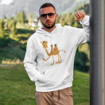 Moletom Engraçado Camel Hoodie<br><div class="desc">Um camelo de estilo cartoon. Esta design parece realmente eficaz neste Mens Hoodie</div>