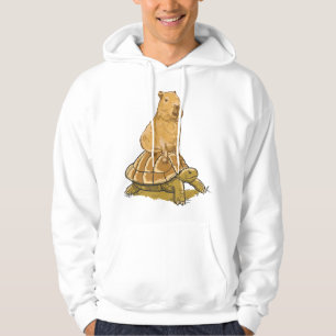 Moletom Engraçado Capybara Animal Turtle Cuja Fatia Capyba