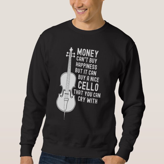 Moletom Engraçado Cello Money Não Pode Comprar Felicidade  (Frente)