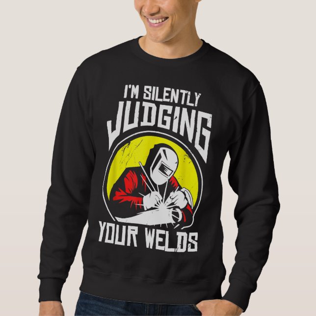 Moletom Engraçado Design do soldador de presente, estou si (Frente)