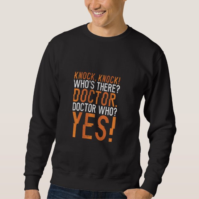 Moletom Engraçado Doutor Knock Piada Comédia Humor Doutor (Frente)