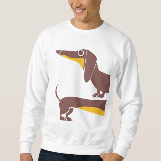 Moletom Engraçado e fofo dachshund para os pais de cães lo (Frente)
