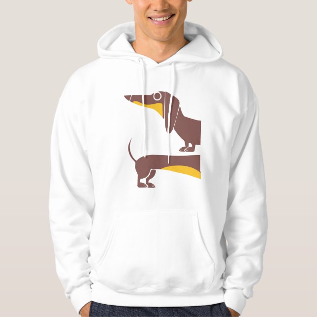 Moletom Engraçado e fofo dachshund para os pais de cães lo (Frente)