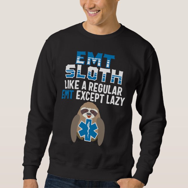 Moletom Engraçado Emt Sloth (Frente)
