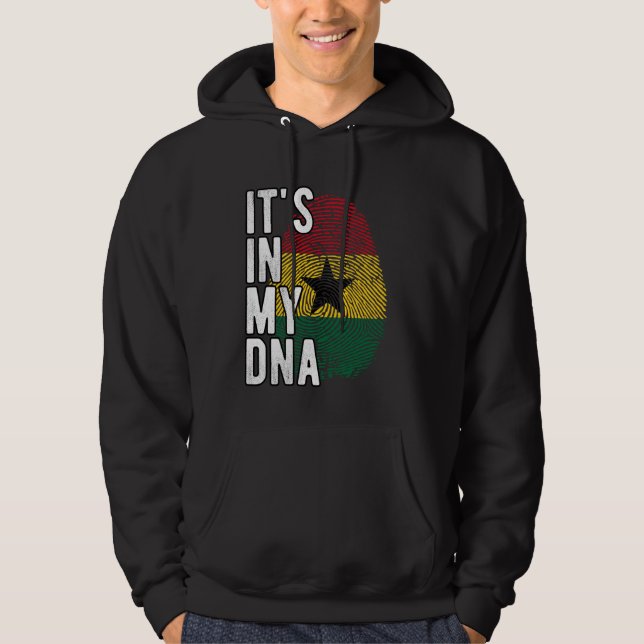 Moletom Engraçado está na minha bandeira do DNA Gana Impre (Frente)