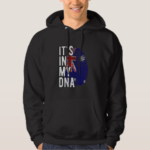 Moletom Engraçado está no meu DNA, a bandeira australiana 