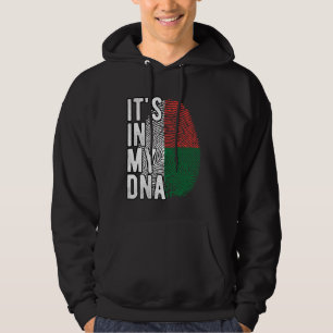 Moletom Engraçado, está no meu DNA, a bandeira malgaxe Fin