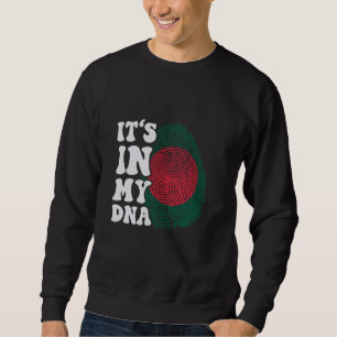 Moletom Engraçado está no meu DNA Bangladesh flag Fingerpr
