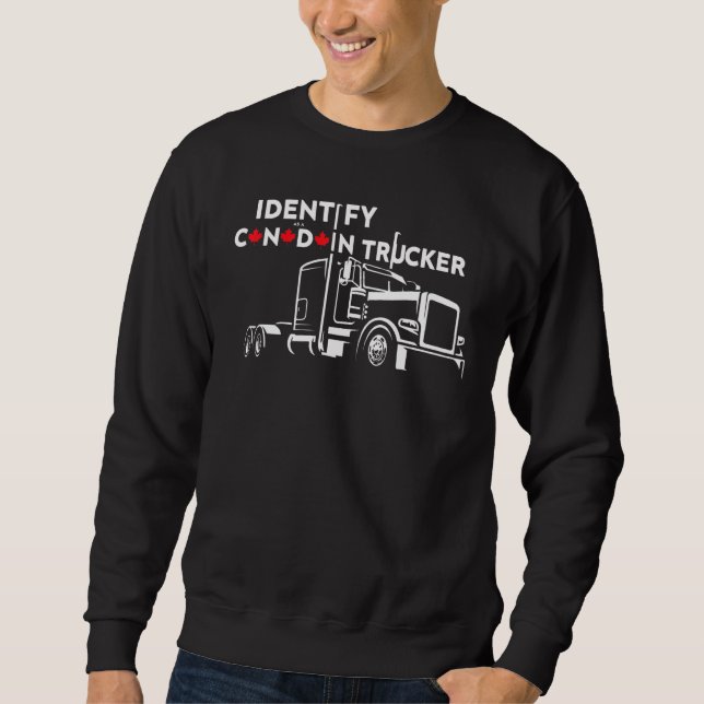 Moletom Engraçado Eu Identifico Como Um Con Canadiano Da L (Frente)