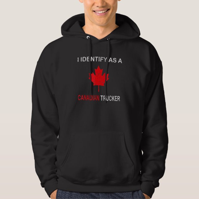 Moletom Engraçado Eu Identifico Como Um Con Canadiano Da L (Frente)