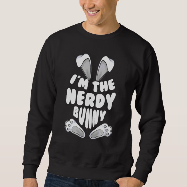 Moletom Engraçado Eu Sou O Coelhinho Da Nerdy Para Homens  (Frente)