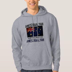 Moletom Engraçado Fale AUSSIE para Mim Bandeira Australian