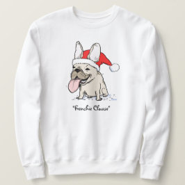 Moletom Engraçado Feriado Francês Bulldog Frenchie Clause