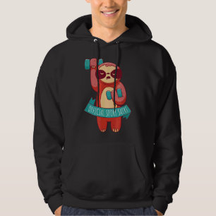 Moletom Engraçado Layz Sloth Weising Workout Sports