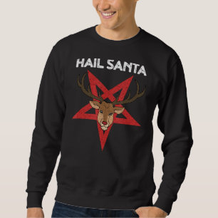 Moletom Engraçado Papais noeis de granizo Ateísta Reindeer