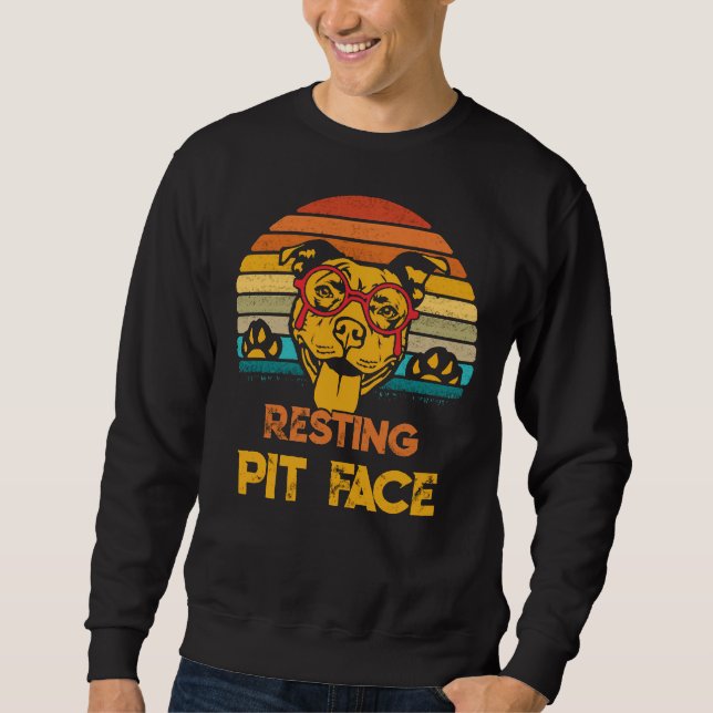 Moletom Engraçado Pitbull (Frente)