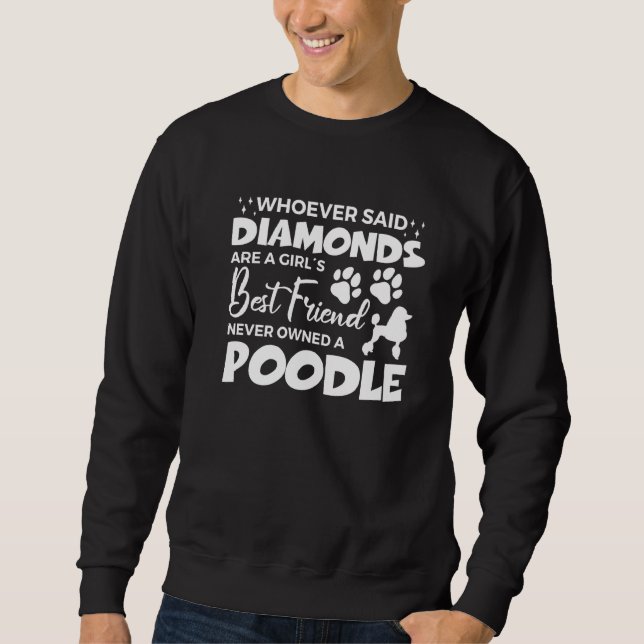 Moletom Engraçado Poodle Outfit Para Meninas (Frente)
