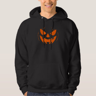 Moletom Engraçado Pumkin Rosto Laranja Assustador Hallowee