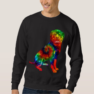 Moletom Engraçado Rottweiler Psicélico Hippie Rottie Cão M